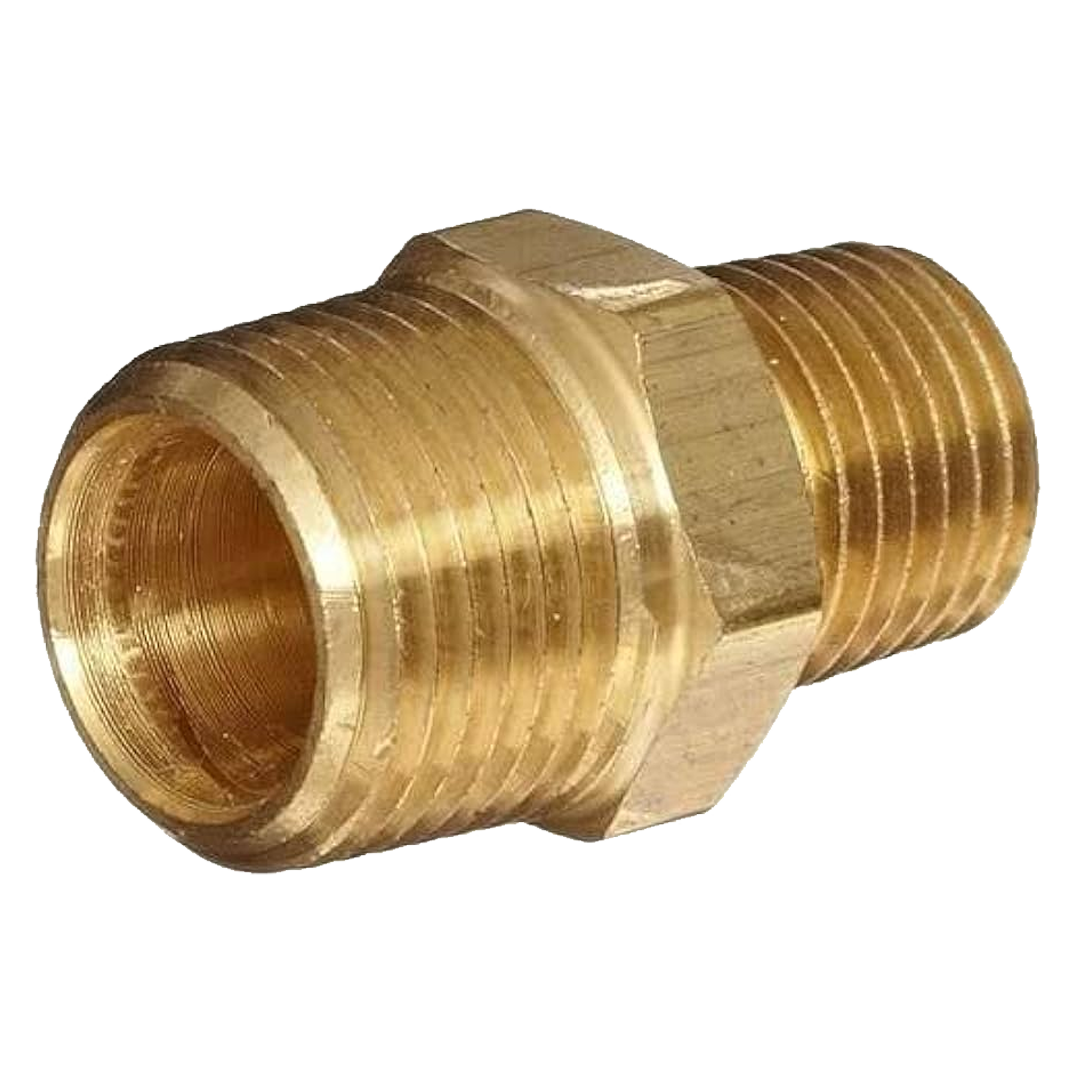 Hex-Nipple 1/2 Brass